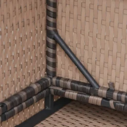 Outsunny Rattan Sofa Set Furniture With Storage - Brown -Günstiges Grün Ecke Geschäft PYid4d17eecc28f16 jpg