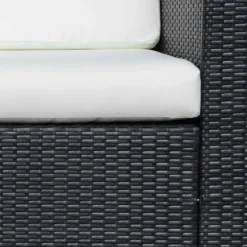 Outsunny-3 Seater Rattan Sofa Water Resistant Cushions - Brown -Günstiges Grün Ecke Geschäft Q2T92417dc5d4e077