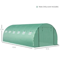 Outsunny Greenhouse Cover Replacement 6 X 3 X 2m - Green -Günstiges Grün Ecke Geschäft Qsva1217ee2cefbb0 jpg
