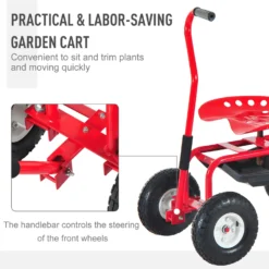 Outsunny Gardening Planting Rolling Cart Red -Günstiges Grün Ecke Geschäft Qxob1017ee2cefb48 cc25aebf be3c 4919 8092 1ba7510217e5