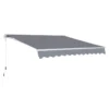 Outsunny Wall Mounted Sun Shade 2.95 X 2.5m - Grey