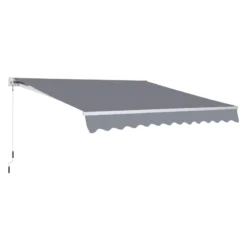 Outsunny Wall Mounted Sun Shade 2.95 X 2.5m - Grey