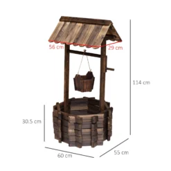 Outsunny Wooden Well -Günstiges Grün Ecke Geschäft SIJa1217ee2cf04ee 4132232c 97df 44c7 8a08 8bb63520274e