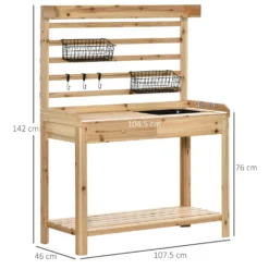 Outsunny Potting Bench Table -Günstiges Grün Ecke Geschäft SiGf4917e70daf8ca