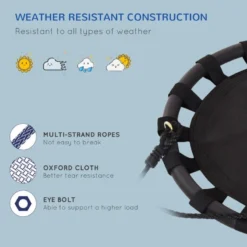 HOMCOM Children's Swing - Black -Günstiges Grün Ecke Geschäft Sne88c1803b8108c8 jpg