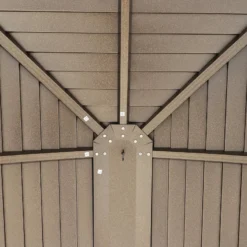 Outsunny Hardtop Gazebo With Curtains 3 X 4m - Brown -Günstiges Grün Ecke Geschäft TXi0081893f17a563 jpg