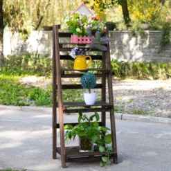 Outsunny 4-Tier Wooden Plant Shelf Foldable Flower Pots Holder Stand -Günstiges Grün Ecke Geschäft Tkx6ff17ee2cf0313 abd74091 9ea3 4cd1 9bc6 80ff9ac3c2a7