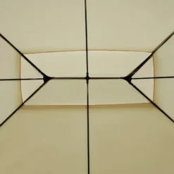 Outsunny Metal Gazebo 4m X 3(m) Beige -Günstiges Grün Ecke Geschäft UOVd4d1837907463f jpg