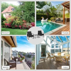 Outsunny Rattan Bistro Set - Black -Günstiges Grün Ecke Geschäft UsTb1017eecc2a2c3 jpg