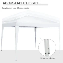 Outsunny Gazebo 2.95 M X 2.95 M - White -Günstiges Grün Ecke Geschäft UtM3d6185156050d4 jpg