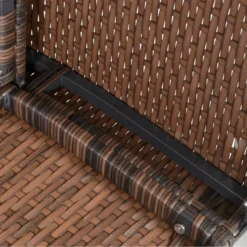 Outsunny Rattan Sofa Sets With Footstool - Brown -Günstiges Grün Ecke Geschäft VDHf151818b352c1e jpg