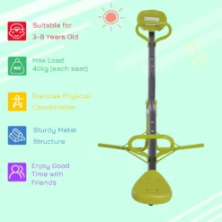 HOMCOM Kids Seesaw - Green -Günstiges Grün Ecke Geschäft VGhf4717dc1659e9c