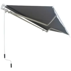 Outsunny Wall Mounted Sun Shade 2.95 X 2.5m - Grey -Günstiges Grün Ecke Geschäft Vxv3d61815bb93d4a jpg