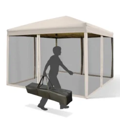 Outsunny 3 X 3(m) Pop Up Gazebo Beige -Günstiges Grün Ecke Geschäft Wr8daa181652093b0 jpg