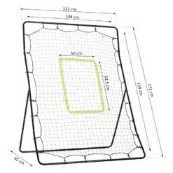 HOMCOM Baseball Rebounder Net