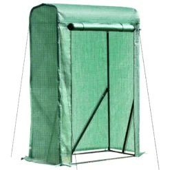 Steel Frame Mesh Cover Greenhouse - Green