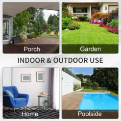 Outsunny-3 Seater Rattan Sofa Water Resistant Cushions - Brown -Günstiges Grün Ecke Geschäft YPRee517dc5d4e077