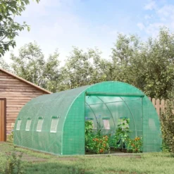 Outsunny Greenhouse Tunnel 6 X 3 M - Green -Günstiges Grün Ecke Geschäft aWM6ff17f0653fc54 jpg