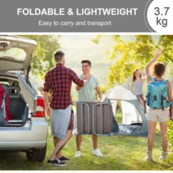 Outsunny Adjustable Sun Bed Lounger - Coffee Brown -Günstiges Grün Ecke Geschäft ag4b10186a63a9b93 jpg