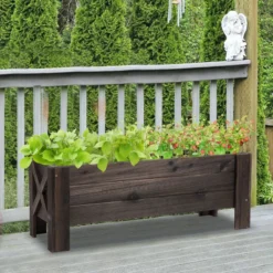 Outsunny Garden Raised Bed 100x36.5x36 Cm -Günstiges Grün Ecke Geschäft az26ff188fbaaeba7 jpg