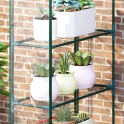 Outsunny Mini Greenhouse With 4 Tier 143 L X 73W X 195H Cm -Günstiges Grün Ecke Geschäft azs3d618450f5a4fb jpg