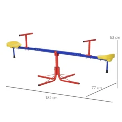 OUTSUNNY Kids Seesaw -Günstiges Grün Ecke Geschäft cUod8717dc19c8ced
