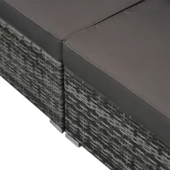 Outsunny 6 Pieces Outdoor Rattan Corner Sofa Set, Patio Aluminum Frame With All-weather Wicker Conversation Furniture W/ Coffee Table & Cushions, Mixed Grey -Günstiges Grün Ecke Geschäft cfPfc91865415d2f3 jpg