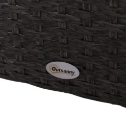 Outsunny Outdoor Rattan 2 Seater With Footstools - Dark Grey -Günstiges Grün Ecke Geschäft cv13d617eecc299ca jpg