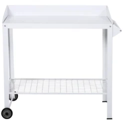 Outsunny Metal Outdoor Garden Potting Bench White -Günstiges Grün Ecke Geschäft eJOe0617dc49d9bd5