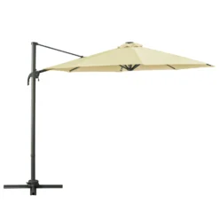 Outsunny Patio Offset Umbrella Cream -Günstiges Grün Ecke Geschäft eTB5aa17dc5e72b7b