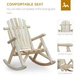 Outsunny Adirondack Rocking Chair -Günstiges Grün Ecke Geschäft ejdb1018194313367 jpg