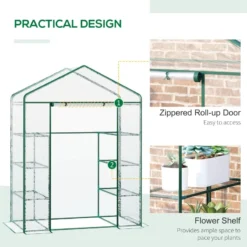 Outsunny Mini Greenhouse With 4 Tier 143 L X 73W X 195H Cm -Günstiges Grün Ecke Geschäft fJf88c18450f5a4f7 jpg