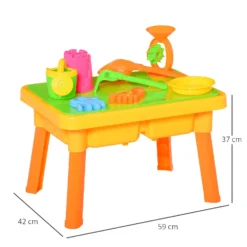 HOMCOM Kids Sand And Water Table Playset -Günstiges Grün Ecke Geschäft feu34c17dc1534e98 1225e2e5 74b3 4673 bcce 4d12c300d884