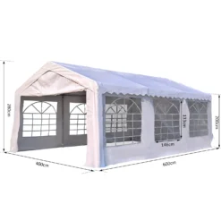Outsunny Gazebo Marquee Party Tent Wedding Canopy Steel Frame Water Resistant Size 6x4 M-White -Günstiges Grün Ecke Geschäft fk2d5917dc466abe5 48a30832 b3cb 4cdc 98e2 0841b86b0abe