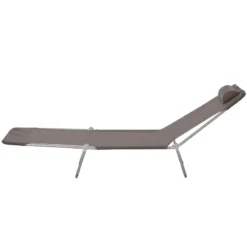 Outsunny Adjustable Sun Bed Lounger - Coffee Brown -Günstiges Grün Ecke Geschäft g2Edaa186a63a9b93 jpg
