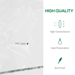 Outsunny Mini Greenhouse With 4 Tier 143 L X 73W X 195H Cm -Günstiges Grün Ecke Geschäft gHma0918450f5a4f1 jpg