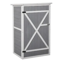 Outsunny Garden Storage Shed - Grey