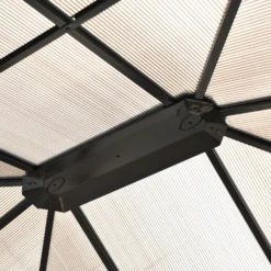 Outsunny 3.6 X 4m Hardtop Gazebo Canopy With Polycarbonate Roof And Aluminium Frame, Garden Pavilion With Mosquito Netting And Curtains -Günstiges Grün Ecke Geschäft gsM73317e906a85c9 3d5bfe68 9892 4214 b87e bdd82ea2ba0e