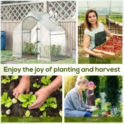 Outsunny Walk-In Portable Greenhouse -Günstiges Grün Ecke Geschäft hDu75617edc60a499 4c385f43 83fc 4480 9635 88c419ca77b4