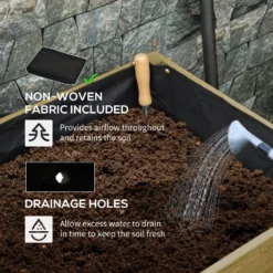 Outsunny Raised Garden Bed Elevated Wood Planter Box -Günstiges Grün Ecke Geschäft hGq9d317e70daf1dc f90c357a d623 4738 bf14 f25343b21512