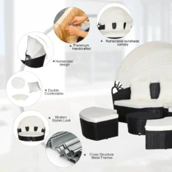 Outsunny Outdoor Daybed With Cushions - Black -Günstiges Grün Ecke Geschäft iJJ88c1803f6e7a45 jpg