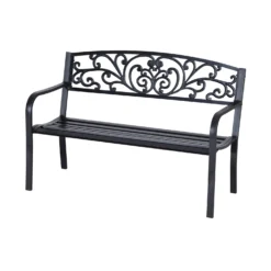 Outsunny Garden Bench - Black