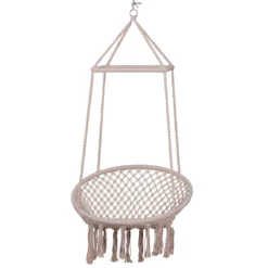 Outsunny Hammock Chair- Beige -Günstiges Grün Ecke Geschäft jlZd4017dc58ba074 c462d34b 2aa1 4745 a58b fce10358b6ef