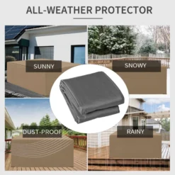 Outsunny Outdoor Garden Rattan Furniture Protective Cover Beige 275x205cm -Günstiges Grün Ecke Geschäft jvqb1017fc0264a13 jpg 9d6f55f5 45ff 4fde bb91 ccb8f2e628ef