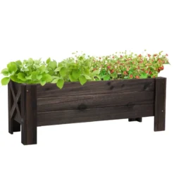 Outsunny Garden Raised Bed 100x36.5x36 Cm -Günstiges Grün Ecke Geschäft k51daa188fbaaeba7 jpg