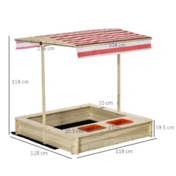 Outsunny Kids Sandbox -Günstiges Grün Ecke Geschäft kNea1217e898b7c6f