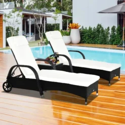 Outsunny Rattan Lounge Set With Side Table - Black -Günstiges Grün Ecke Geschäft kjMc2f17fbab4888a jpg