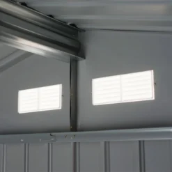 Outsunny Storage Shed In Galvanised Steel With Sliding Door 9ft X 6ft - Grey -Günstiges Grün Ecke Geschäft knJd4d188d39dfd56 jpg