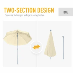Outsunny Beach Umbrella -Günstiges Grün Ecke Geschäft lOPe2e17dc38af07c 22547589 2000 46c7 88e4 2d78cb74c694