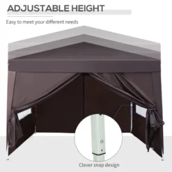 Outsunny Gazebo 3mx3m - Coffee -Günstiges Grün Ecke Geschäft lTx3d6184613176a4 jpg